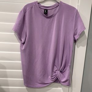 Women's Lg Lavender Knit Top W/ Faux Knot Detail